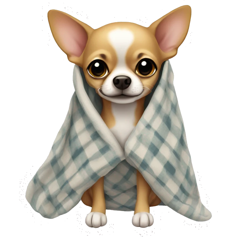 Chihuahua in a blanket emoji