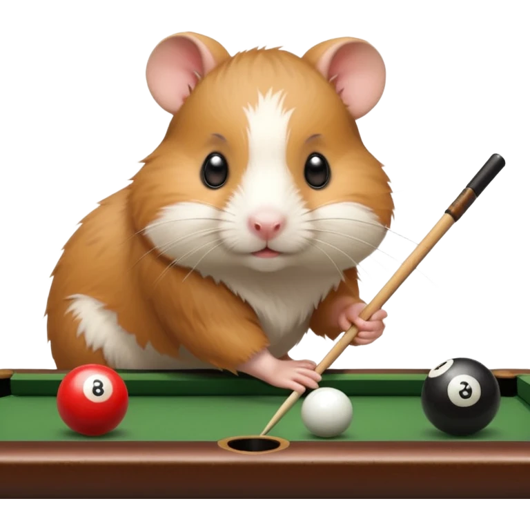 hamster playing billiards emoji