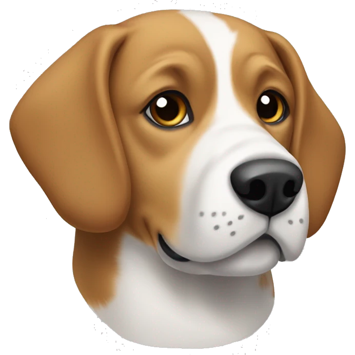 Beagle/pyrenees mix  emoji