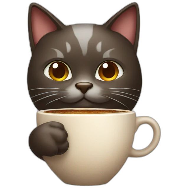 cat drink turkish coffee emoji