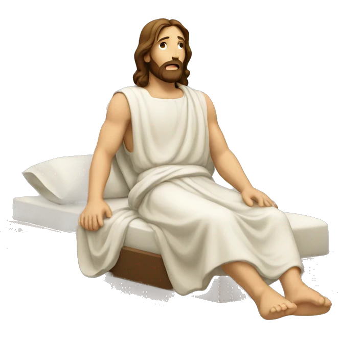 jesus lying down emoji