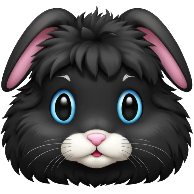 Bunny with black cristal  emoji