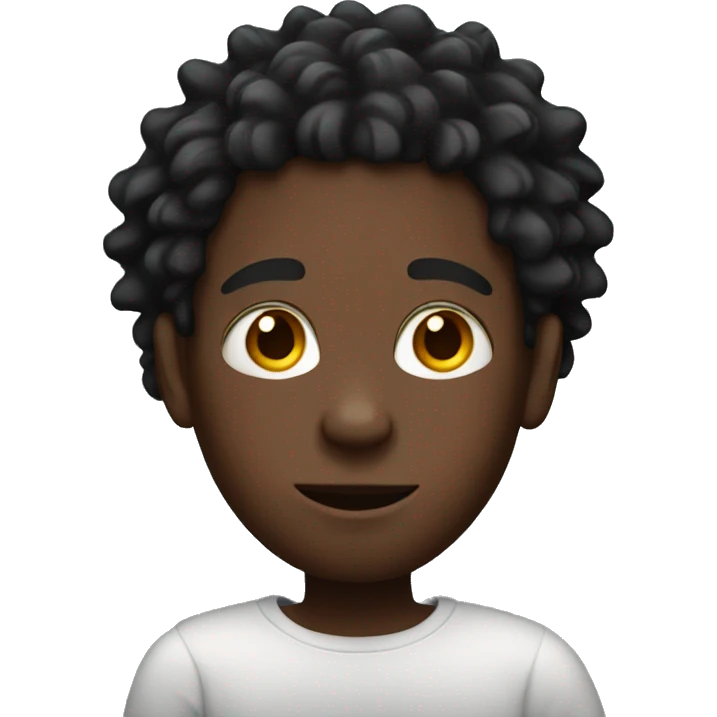 black boy with red dreads emoji