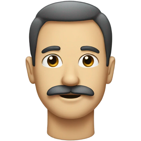Guy with a moustache  emoji