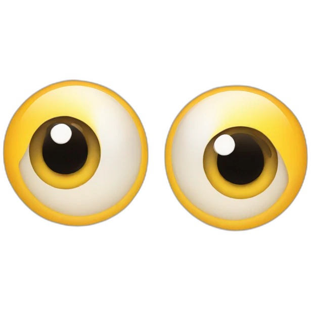 Two Eyes in different directions emoji