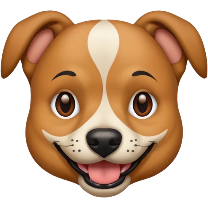 dog with tattoed face emoji