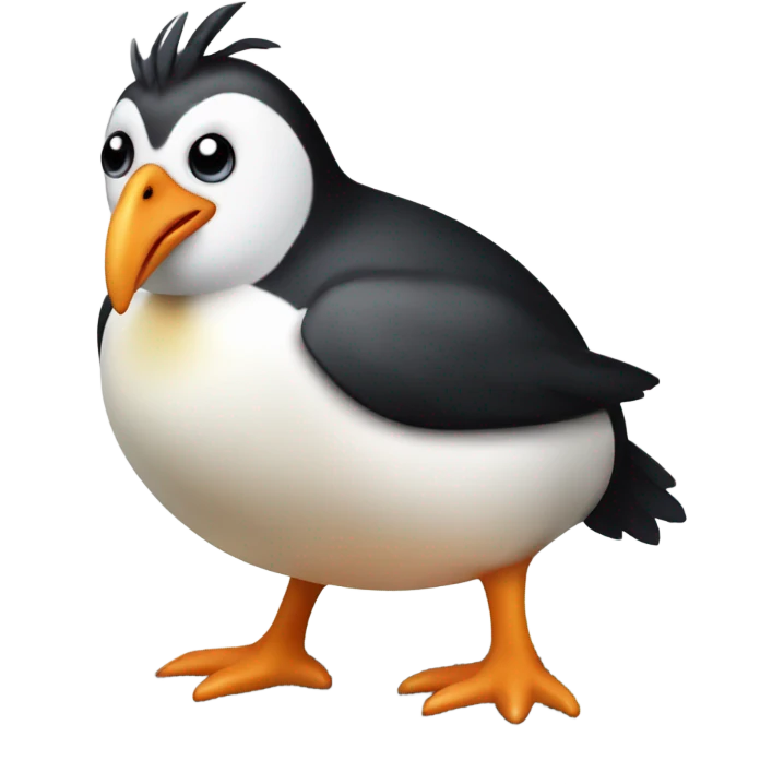 Penguin chicken emoji