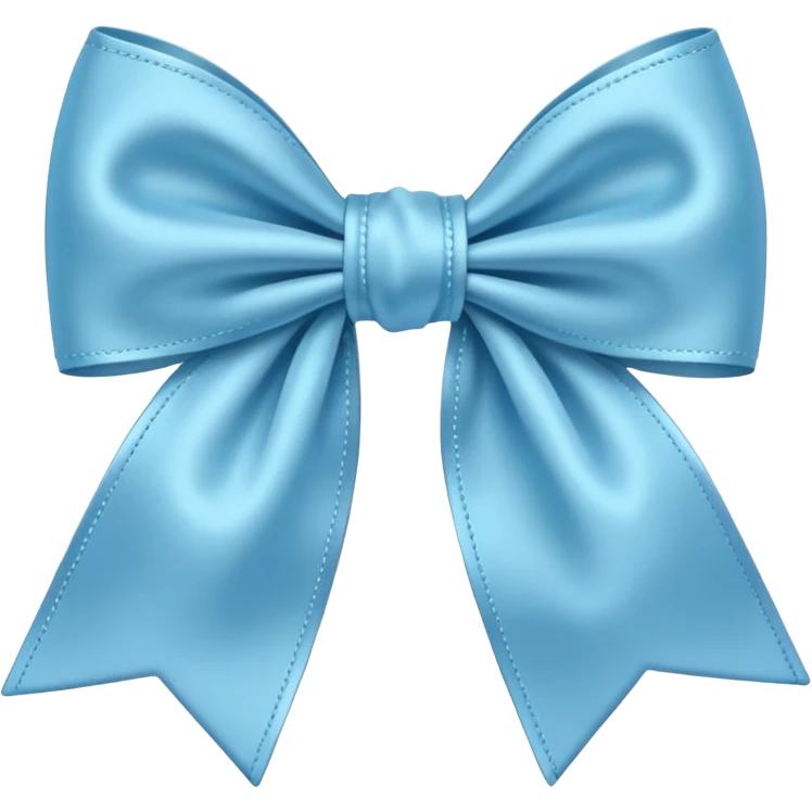 Light blue bow emoji