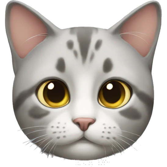 Un gato con una pera emoji