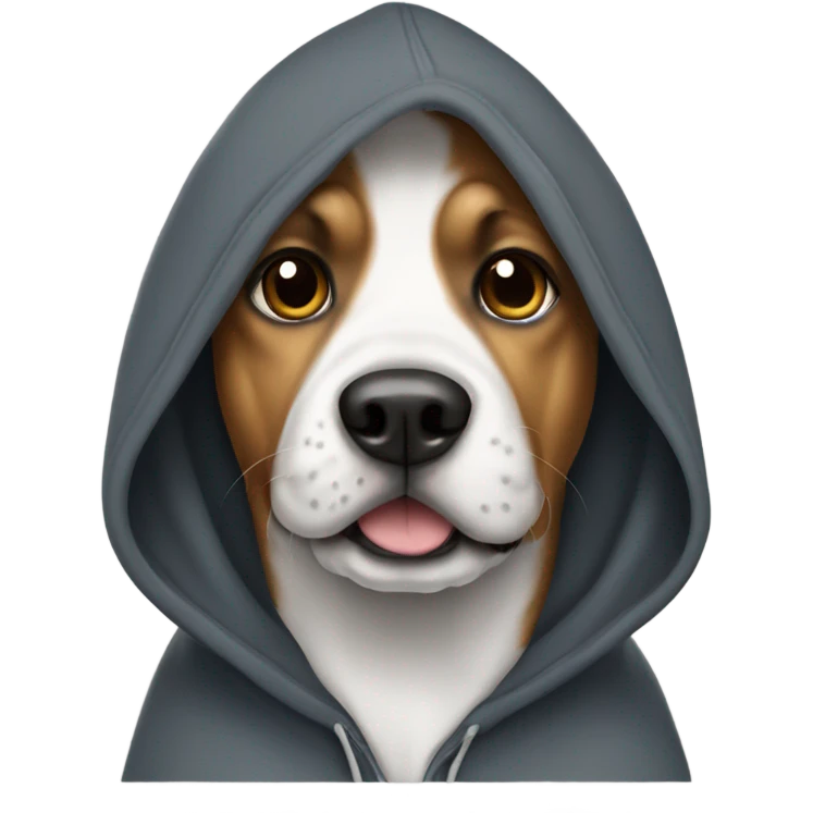 Dog with a hoodie  emoji