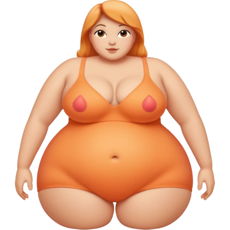 an emoji only including body shape (silhouette), without head ,only the bosom and tummy part emoji