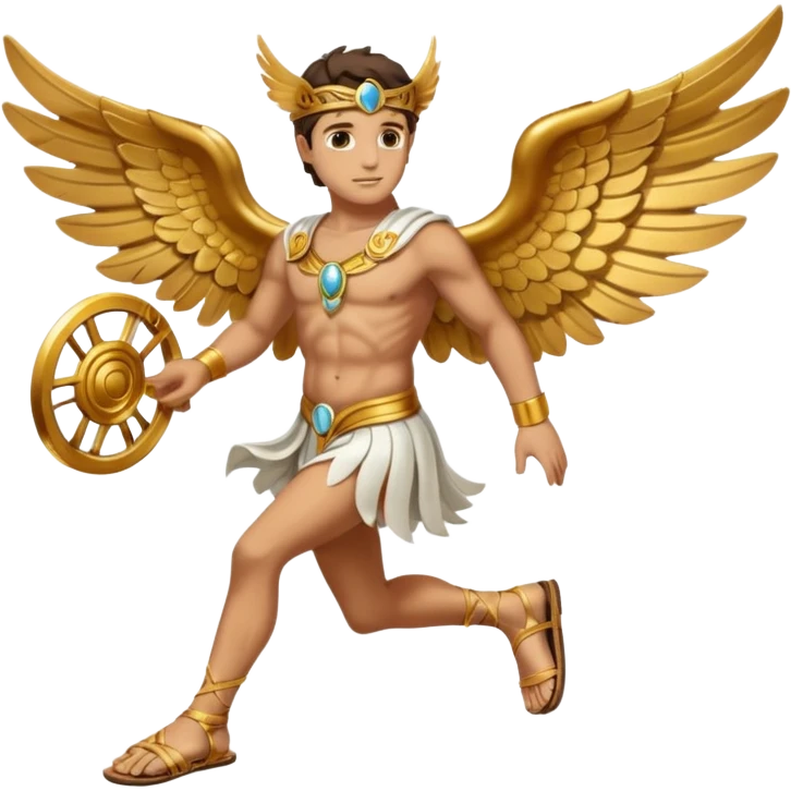 hermes greek god gold wing sandals emoji
