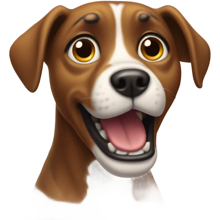 Surprised dog emoji