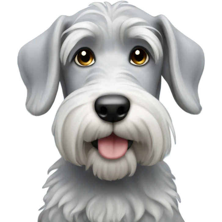 light grey mini schanuzer emoji