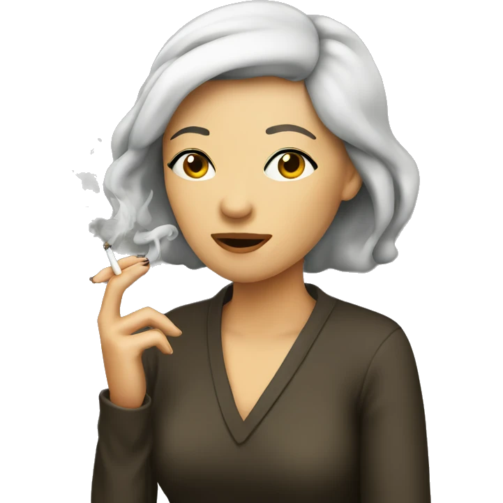 Women smoking  emoji