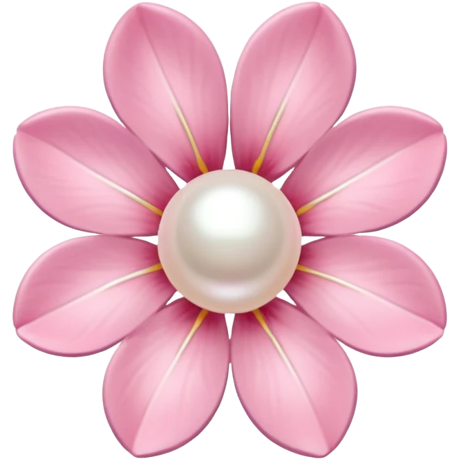 pastel sakura flower with a pearl border emoji