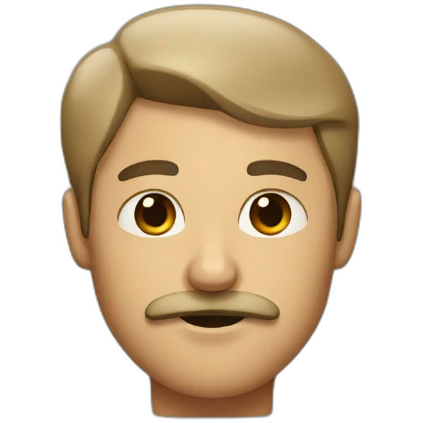 Man with a small moustache  emoji
