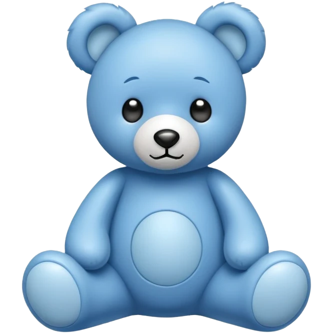 Blue teddy bear  emoji
