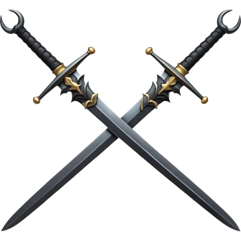 black crossed swords emoji