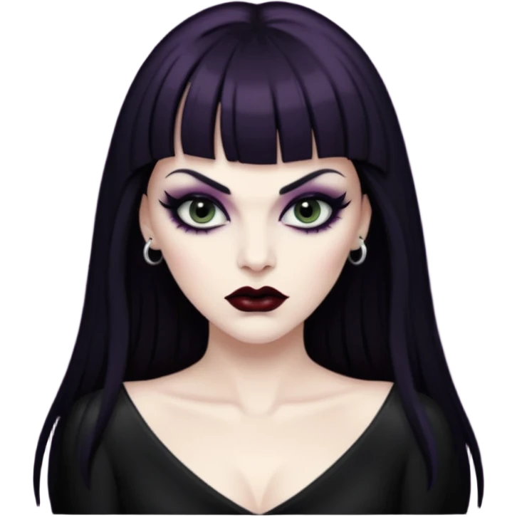 vampira sexy com franja emoji