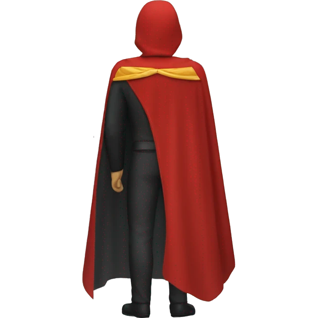 red hero cape back view emoji