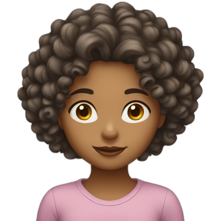 Curly girl emoji