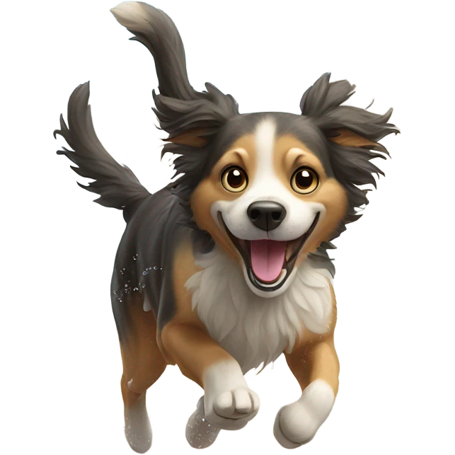 Dog in beach emoji
