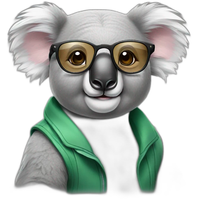 koala with glasses emoji