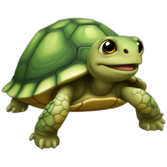 Chat sur tortue emoji