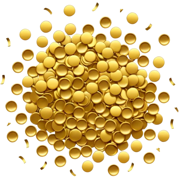 gold confetti emoji