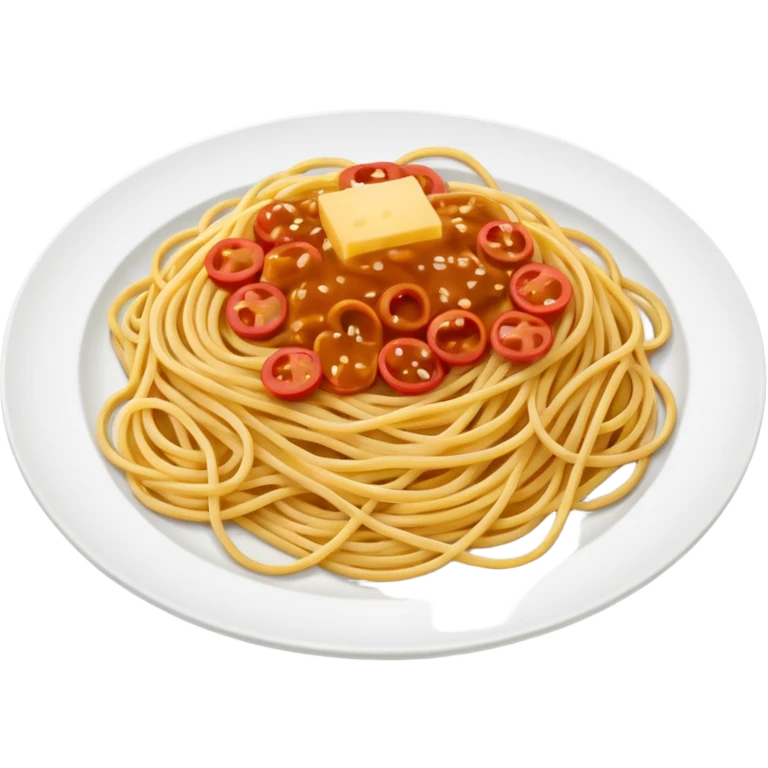 nur spaghetti ohne soße emoji