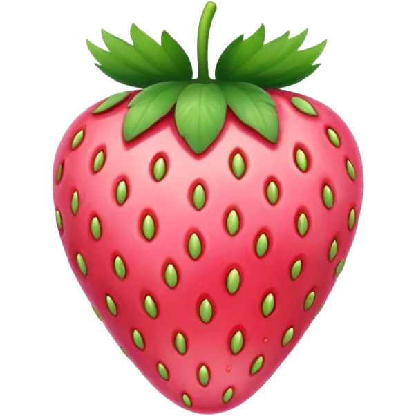 pink strawberry emoji