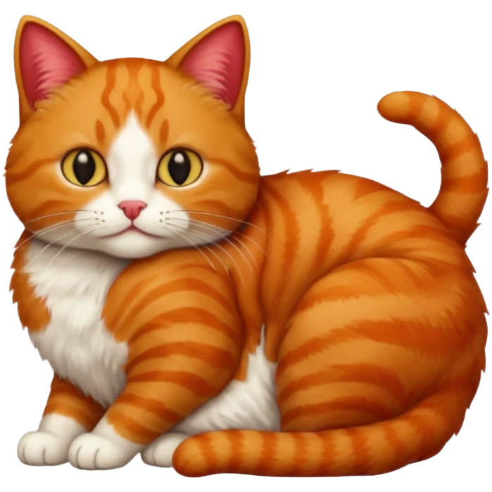 A strawberry and a cat conjoined  emoji