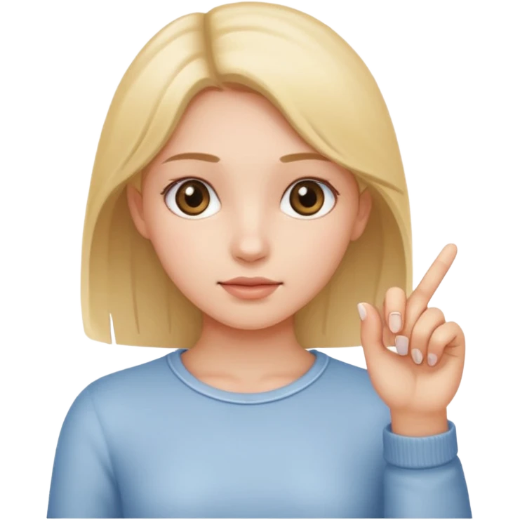 Emoji of a girl showing something is small with thumb and index finger close together emoji