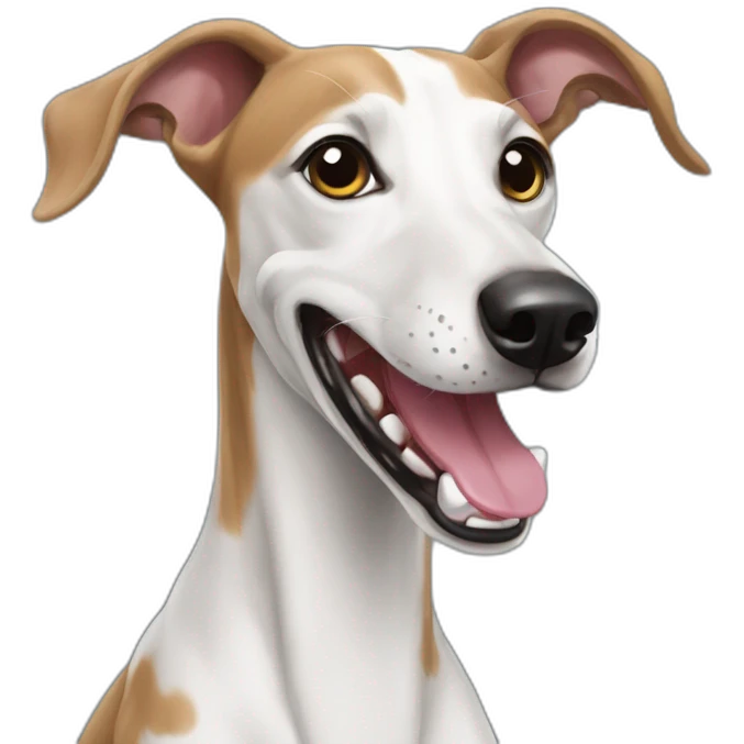 Galgo dog happy emoji