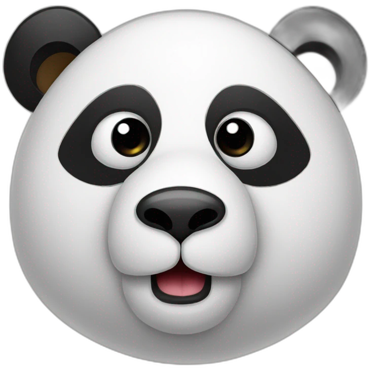 panda with monocle emoji