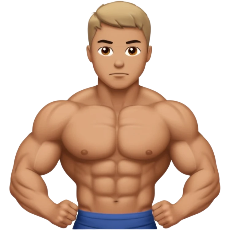a muscle guy emoji