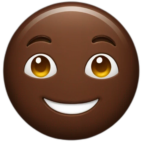 chocolate smiley emoji