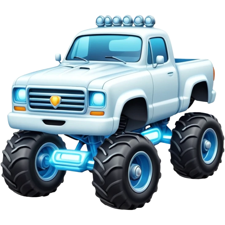 Ghost monster truck emoji emoji