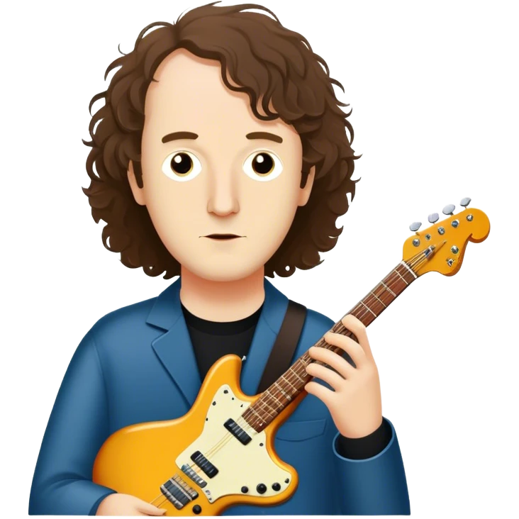 kevin shields with jazzmaster emoji