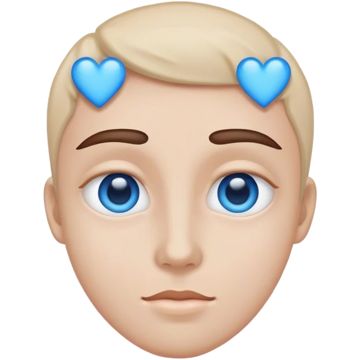 emoji face blue hearts instead of eyes emoji