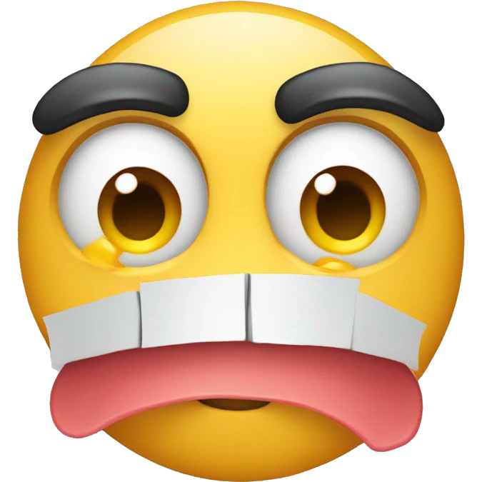 Emoji with tearing up eyes that is studying  emoji