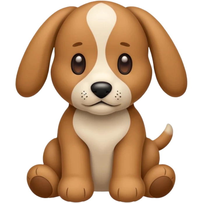 Plush dog toy  emoji