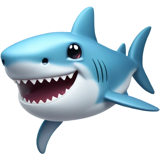 Cuddly shark emoji