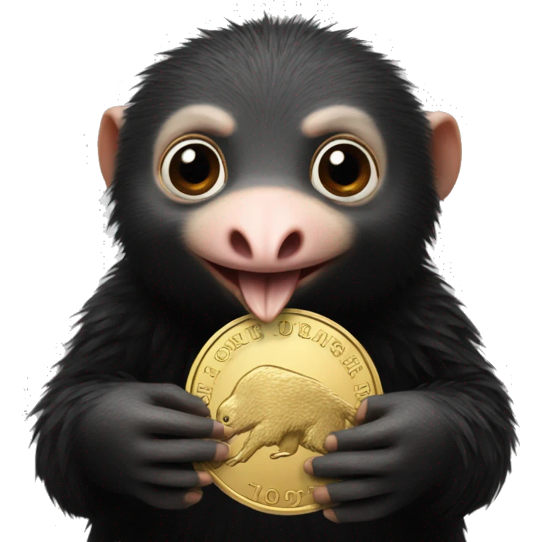 niffler with a coin emoji