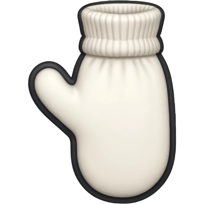 white mitten emoji