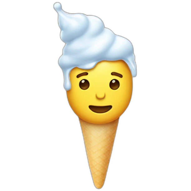 macron qui suse une glace emoji