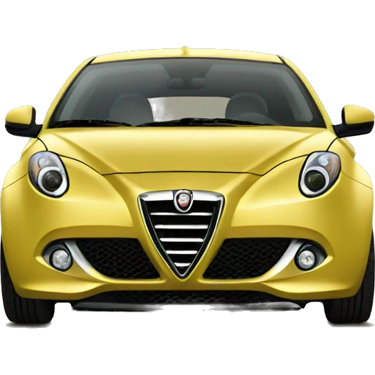 Yellow Alfa Romeo mito front emoji