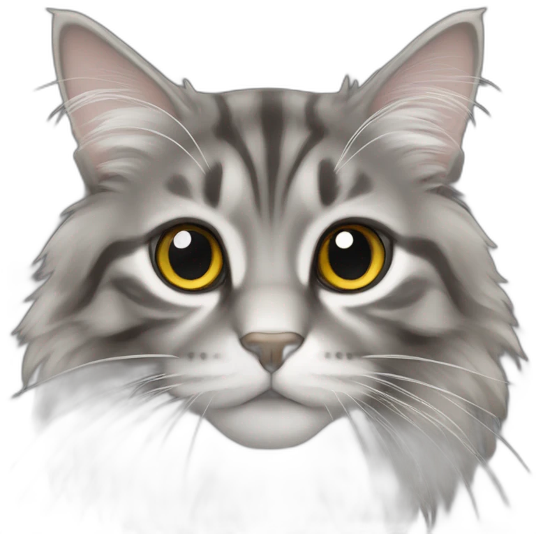 Maincoon gris emoji