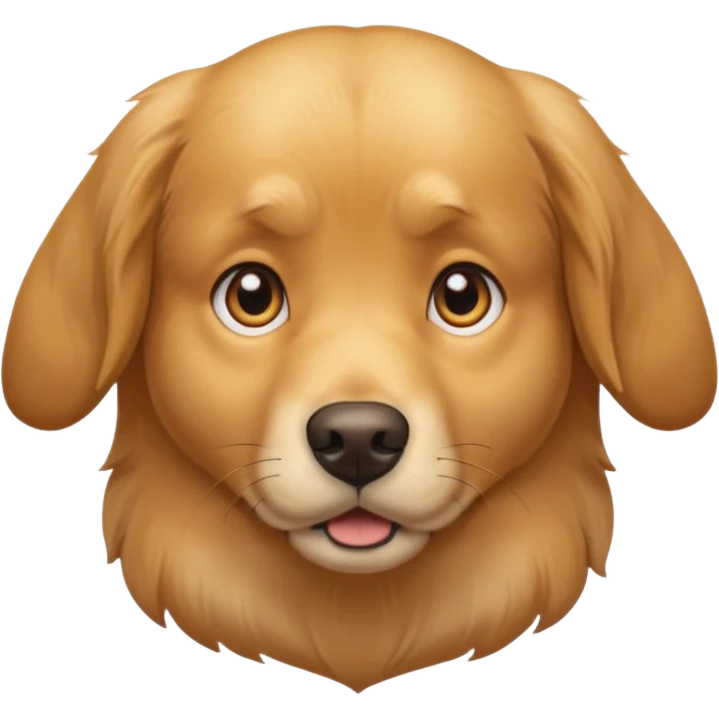 I want an emoji of a goldenretriever who is scared emoji